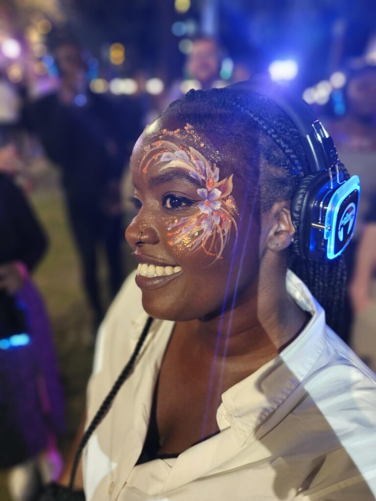 Adult face painting London Women's Festival Face Paint