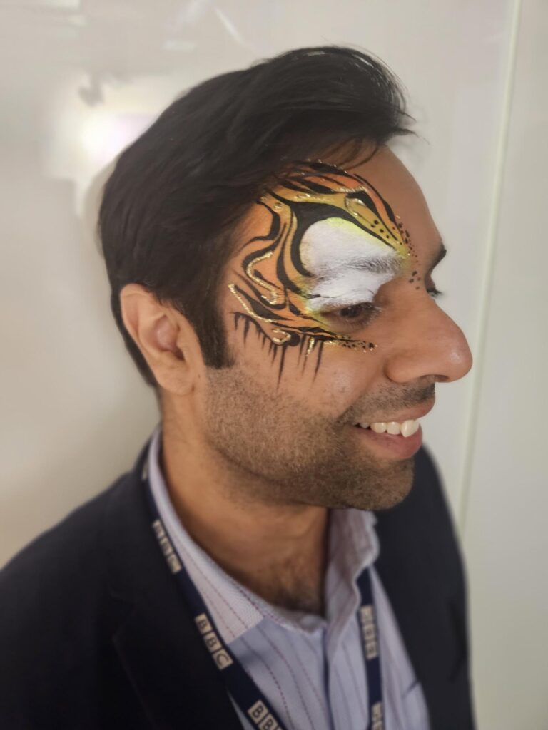 Adult face painting Men face paint
