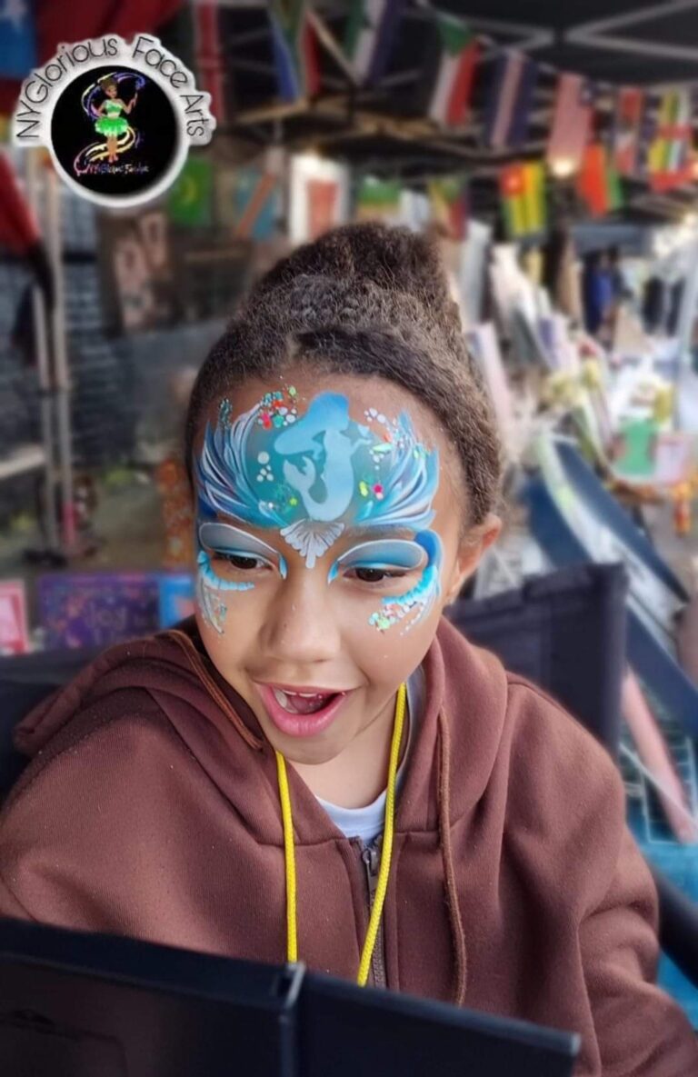 mermaid face paint childrens face painting girls face paint