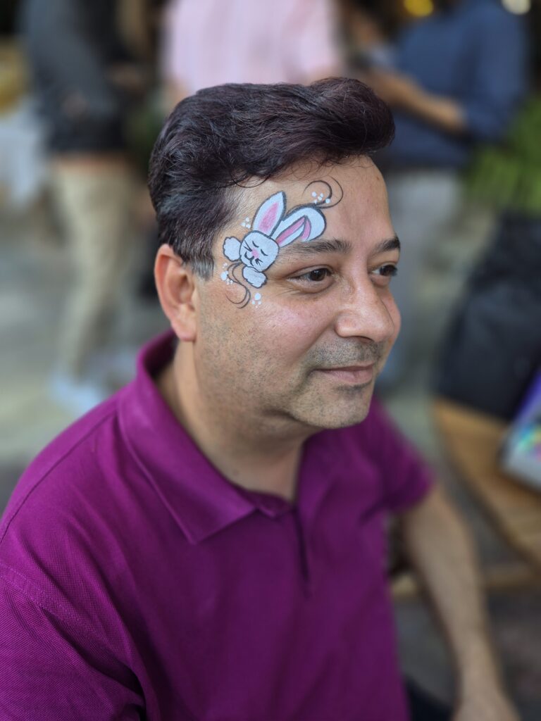 Adult face painting Men face paint