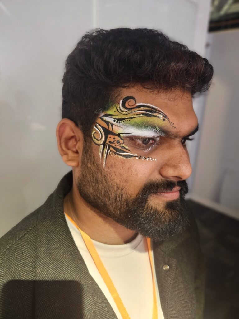 Adult face painting Men face paint
