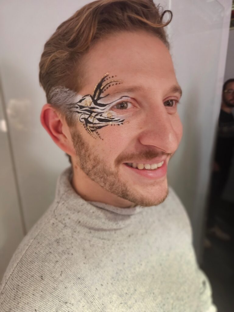 Adult face painting Men face paint