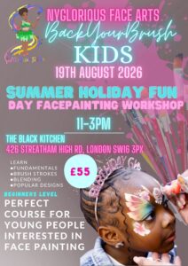 Kids face painting workshop half term